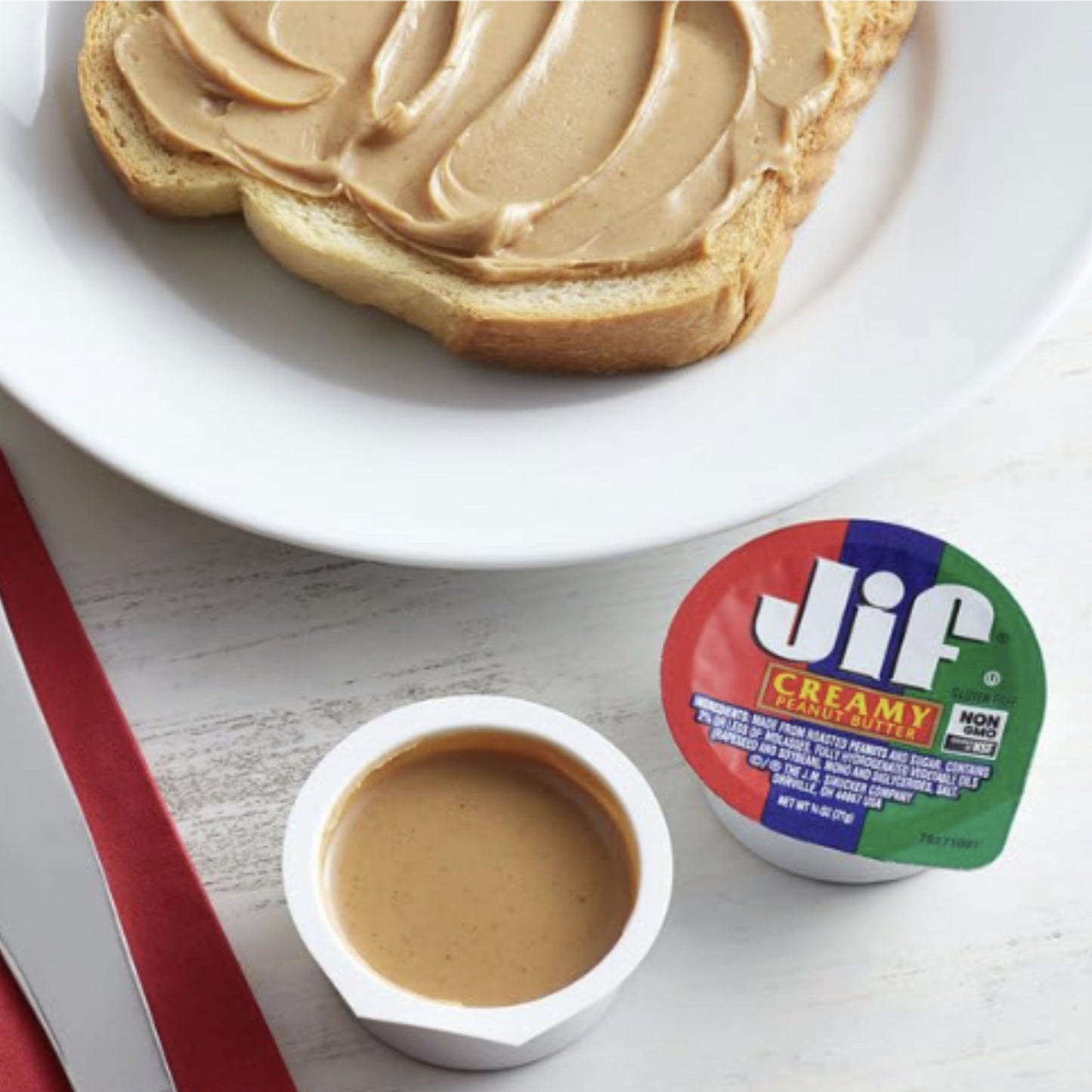 Peanut Butter to Go Cups, Natural & Creamy Snack Size (Pack of 16). Perfect Portion Control (1.5 Oz each) 122 Calories per Singl