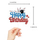 Caiwowo Bowling Happy Birthday Cake Topper - Sports Party Decoration - Black - Paper - Model 1