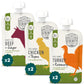 Serenity Kids 6+ Months Baby Food Pouches Puree - Bpa-Free Meats & Herbs - Organic Baby Food Puree With Meat & Veggies - 3.5 Oz, 6 Pack