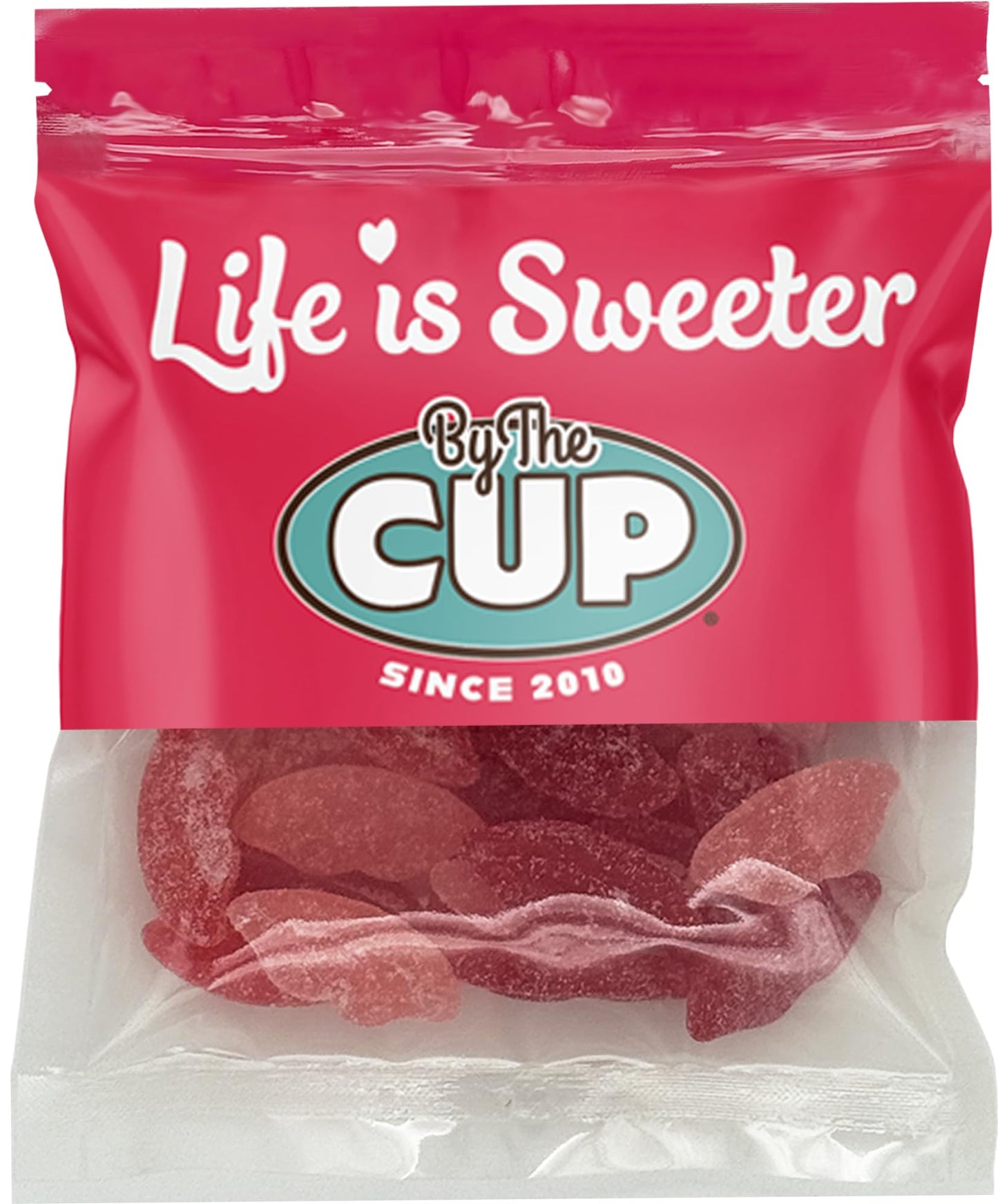 By The Cup Sour Pucker-up Gummy Lips, 10 oz Bulk Bag