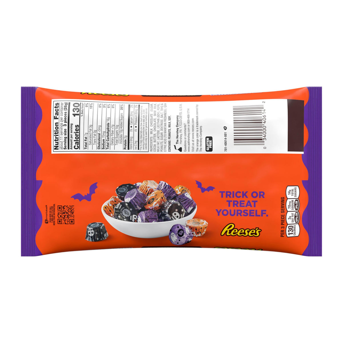 REESES Miniatures Milk Chocolate Peanut Butter Cups  Halloween Candy Bag  9.92 oz