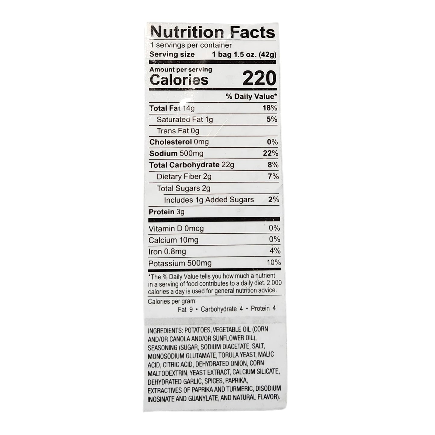 Generic Whole Shabang Potato Chips, Original Flavor, 1.5 oz, 12 Pack