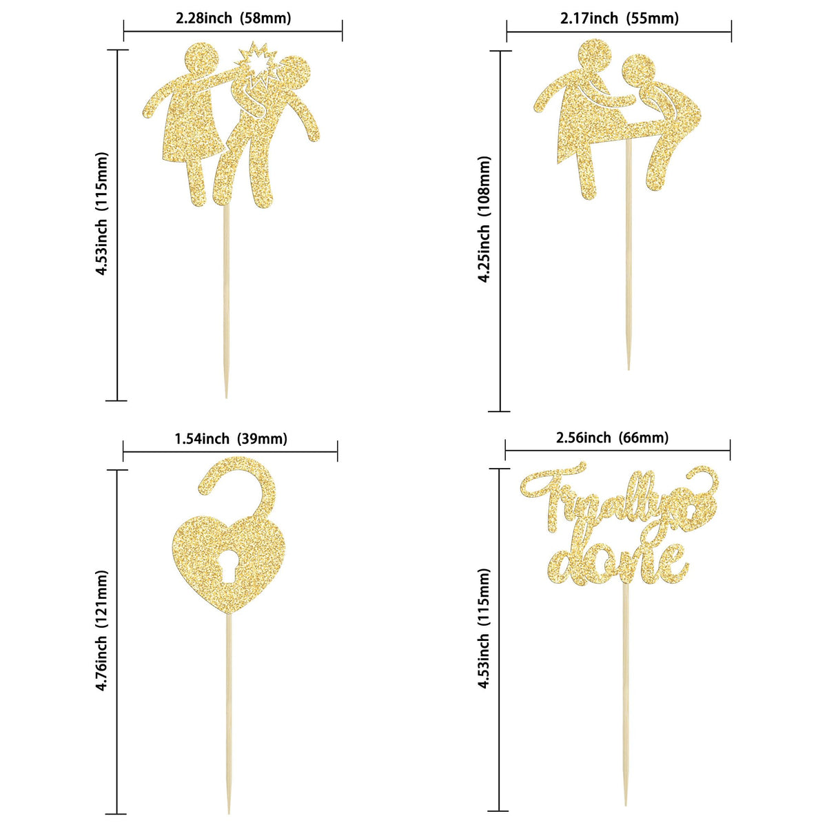 Gyufise 24 Pack Gold Glitter Divorce Cupcake Toppers Boy Bye Finally Done Cupcake Picks Decorations For Divorce Break Up Party Decoration Freedom Party Supplies