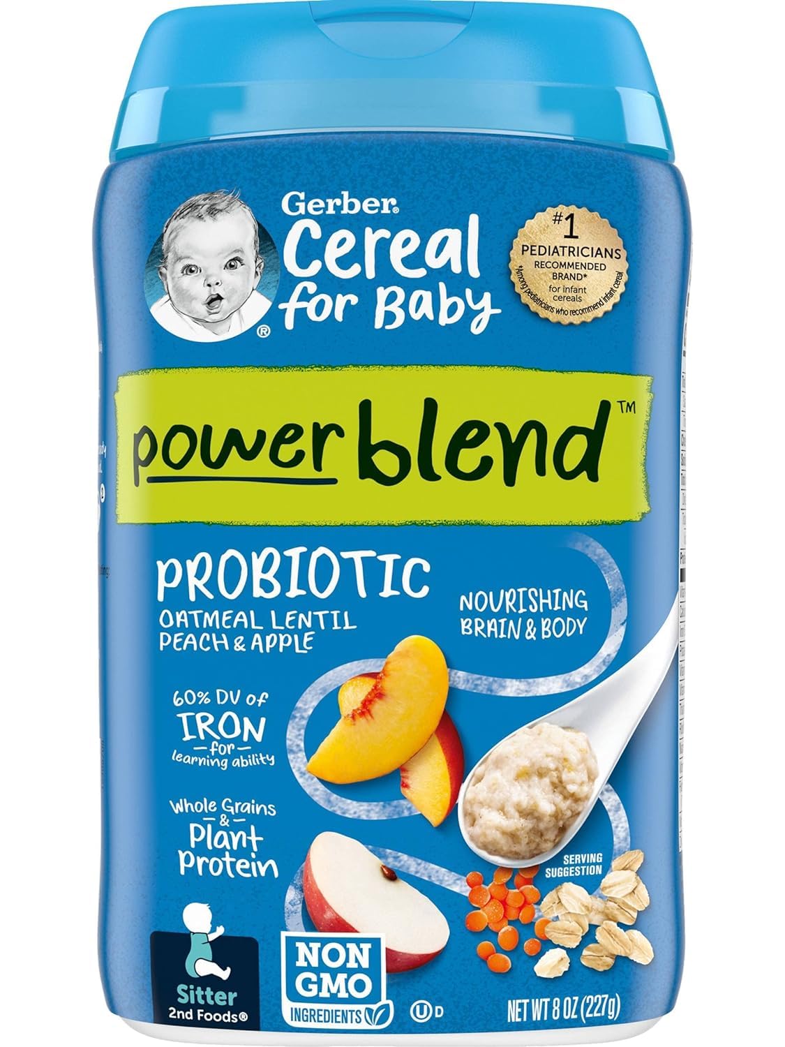 Gerber Probiotic Baby Cereal Variety Pack (8 Ounce (Pack Of 3), Variety Pack)