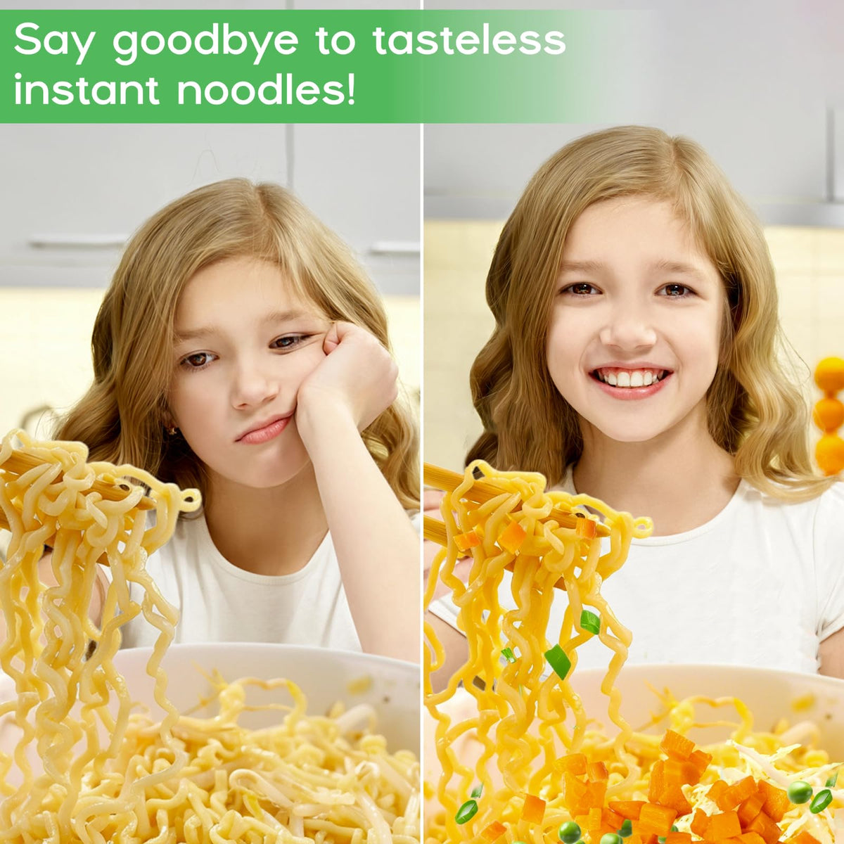 Freeze Dried Mixed Dehydrated Vegetables - 10.58Oz Natural Ramen Toppings Vegetable Flakes, No Gluten& No Allergen, Dry Veggie F