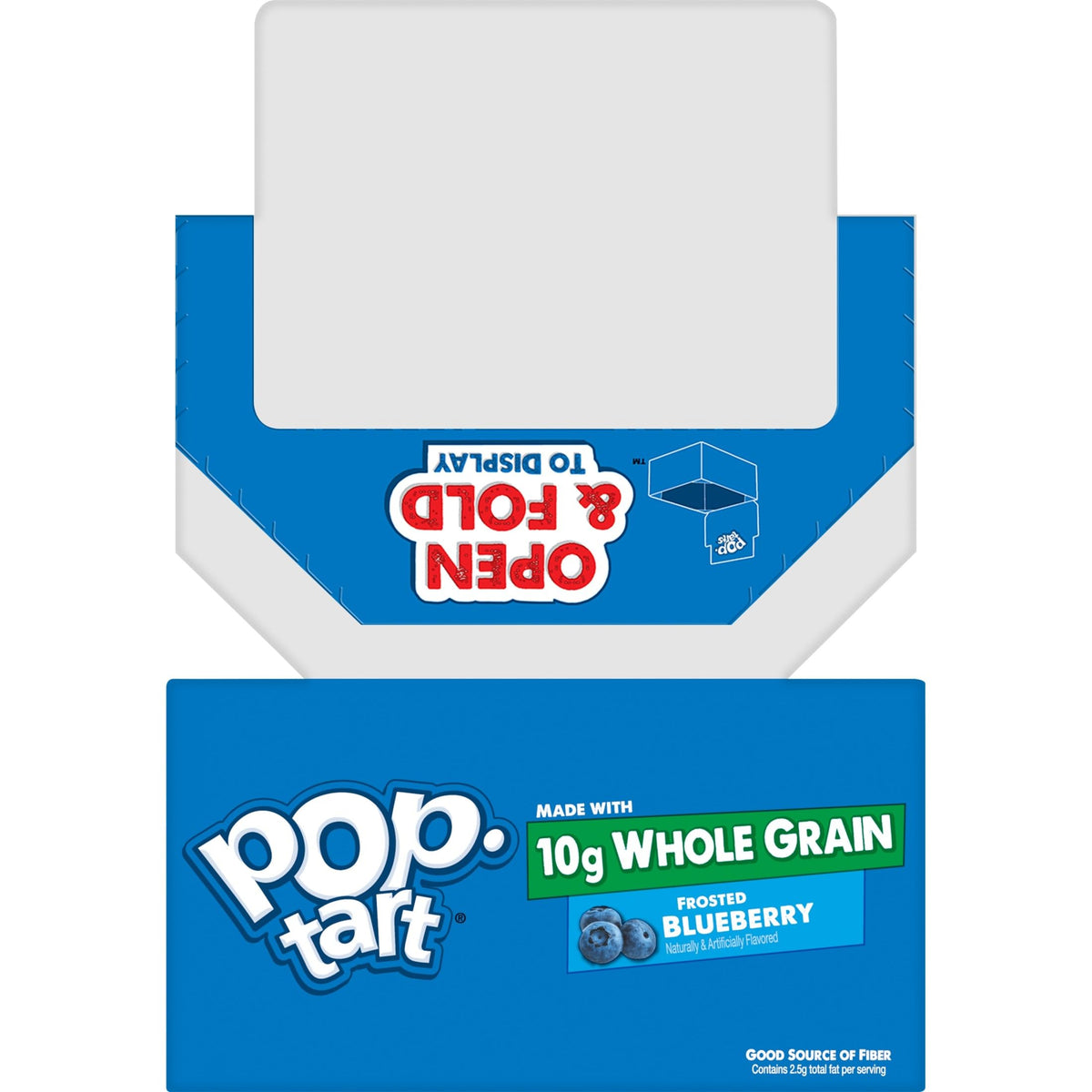 Pop-Tart Made with Whole Grain, Toaster Pastries, Frosted Blueberry, 1.76oz (120 Count)