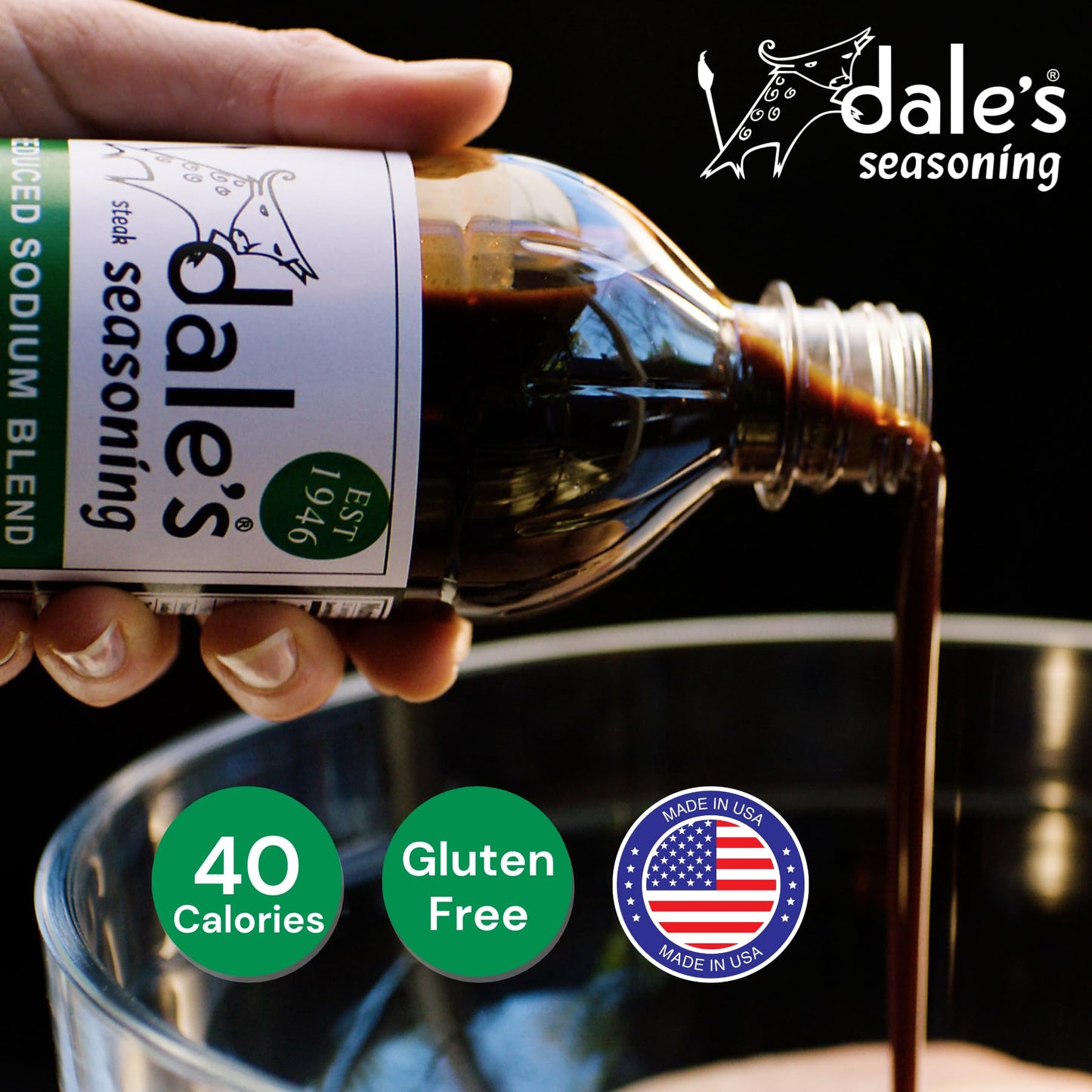 Dale'S Reduced Sodium Steak Seasoning And Marinade | (1) 16 Oz Bottles | Our Award Winning Steak Sauce And Marinade Is Cholester