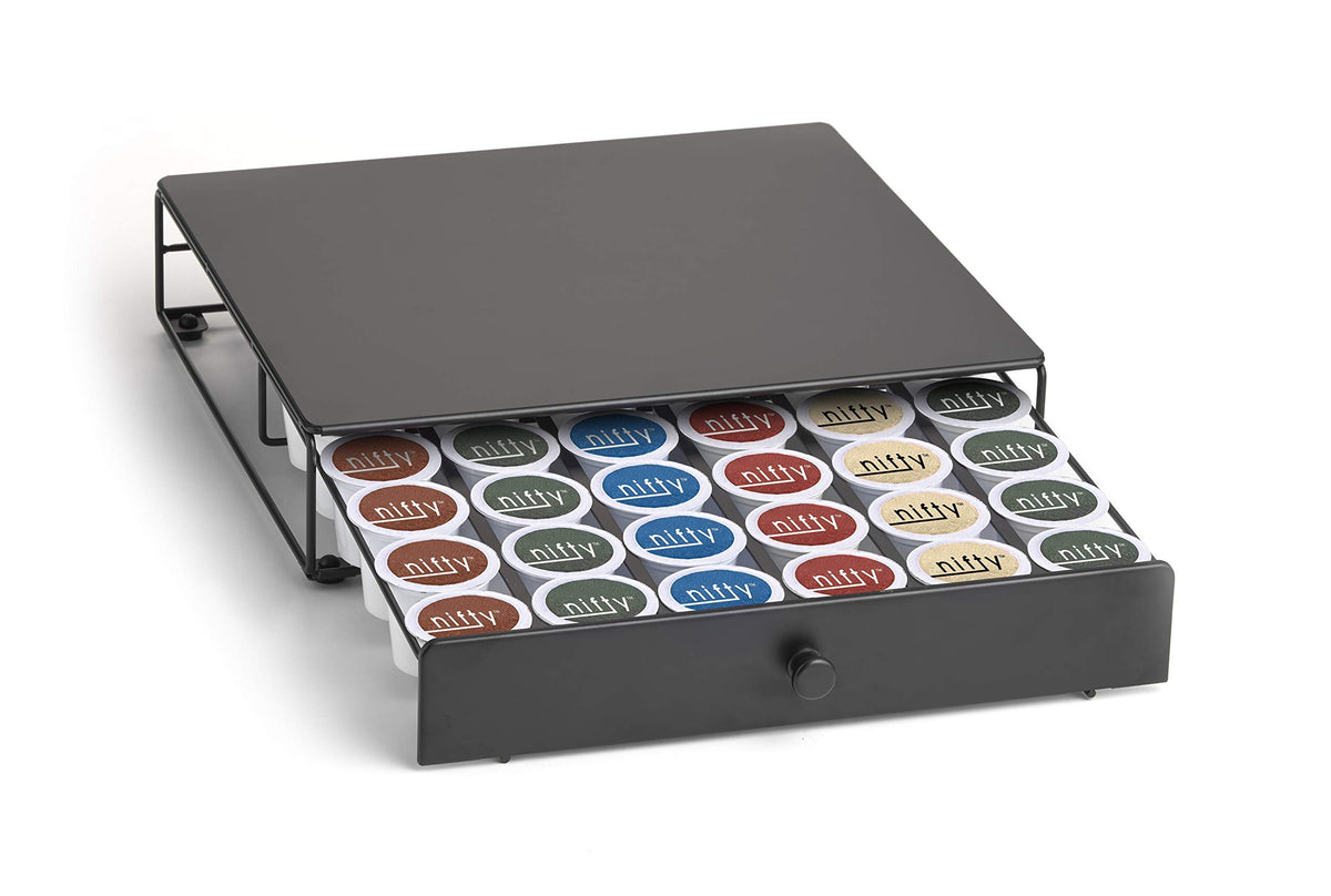 Nifty Storage Drawer K Holder, 36 King Cup Capacity, 36 Coffee Pod Capacity
