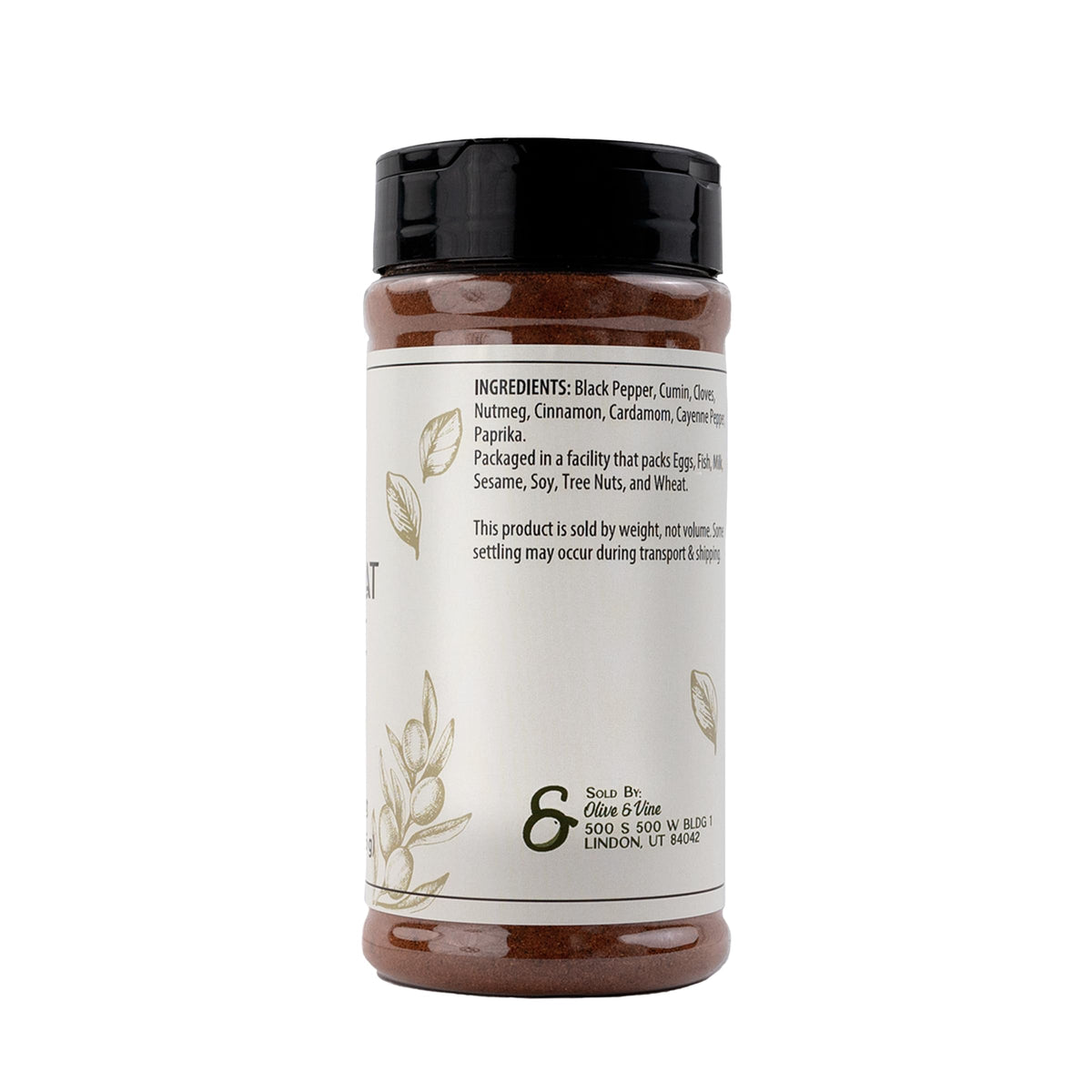 Olive & Vine Baharat Spice, Warm & Aromatic, For Middle Eastern Dishes, Rich Tradition, Authentic Taste, For Global Recipes (8 O