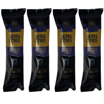 Meat Crafters Herb & Citrus Dry Cured Meat, No Nitrites/Nitrates, Antibiotic Free, 5oz (4-Pack)