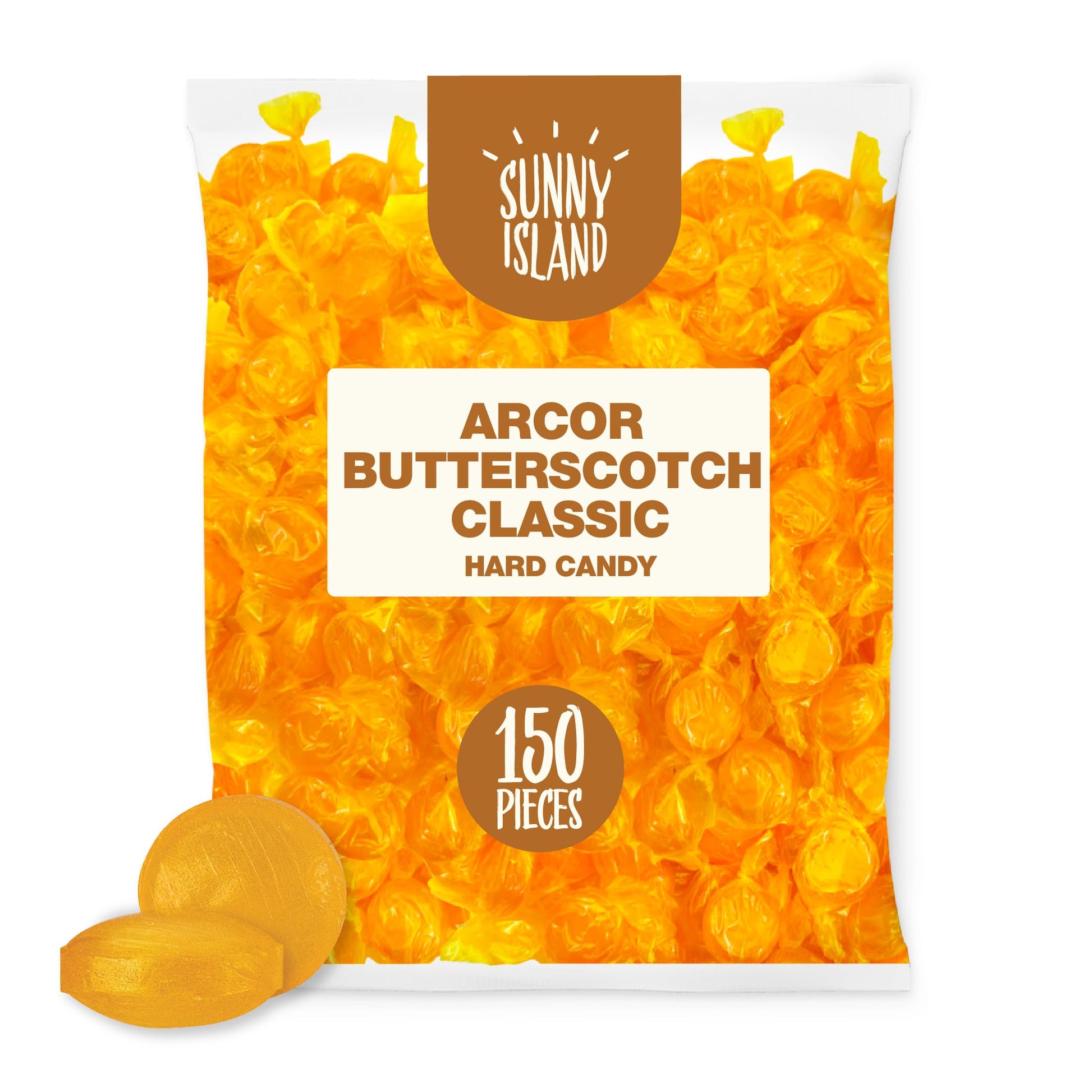 Arcor Butterscotch Disk | 2-Pound Bag | Classic Hard Candy