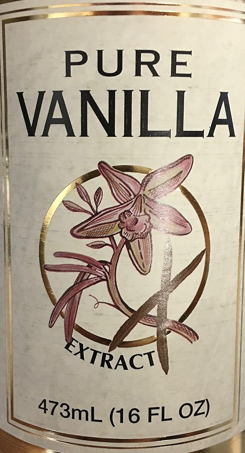 Kirkland Signature Pure Vanilla Extract - 16 Ounces - Natural Flavoring for Baking and Cooking