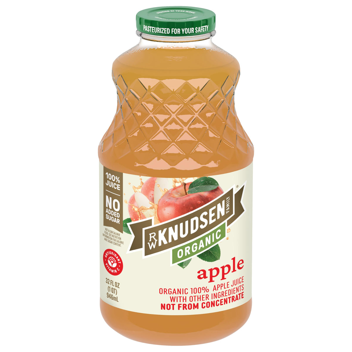 R.W. Knudsen, Organic Apple Juice, 32 Fl Oz