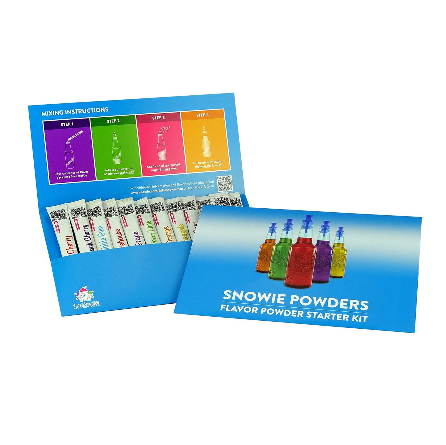 Snowie - Original Shaved Ice Flavor Syrup Powders- 12 Pint Pack (Assorted)