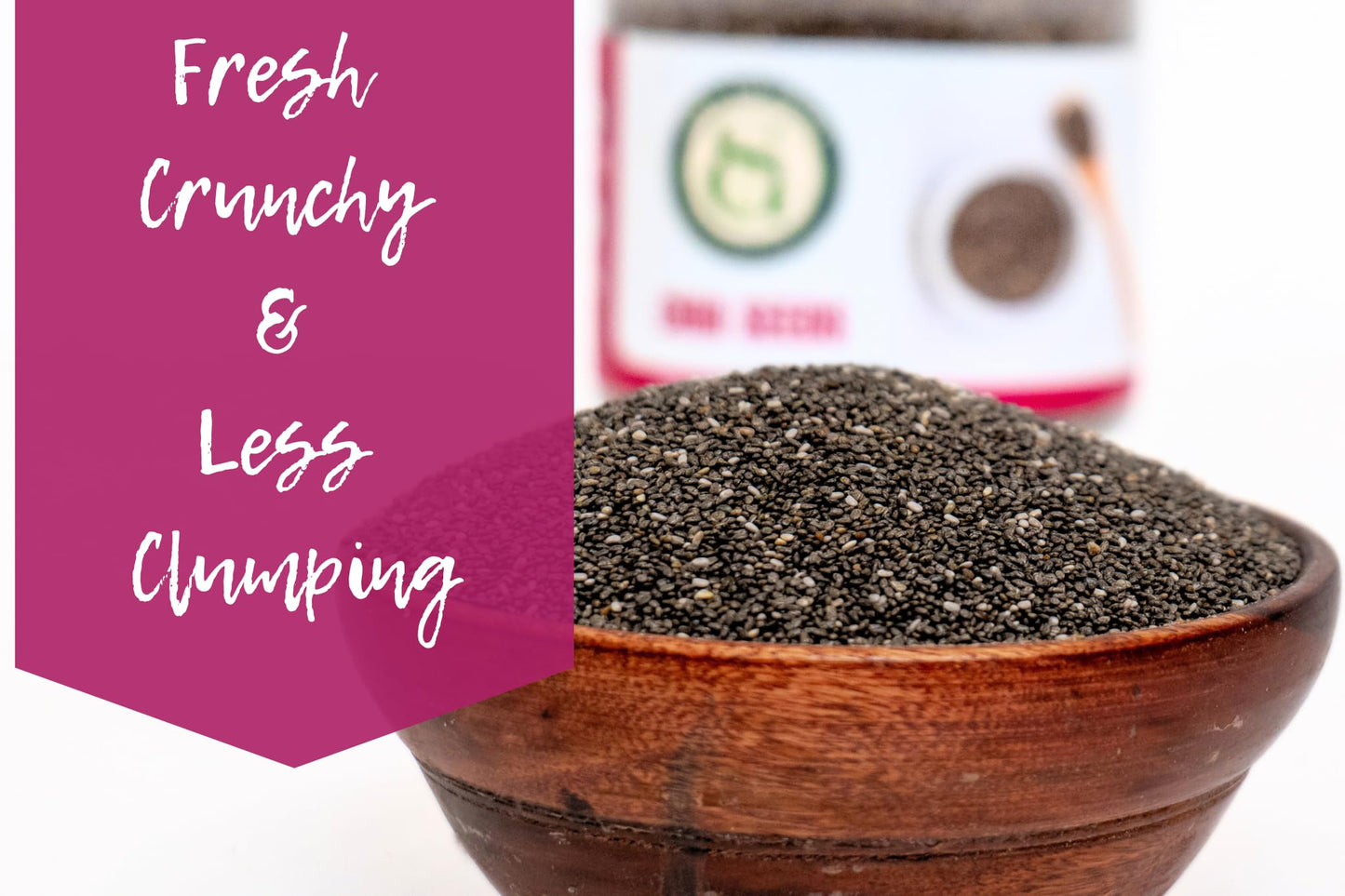 Sown-and-Grown Chia Seeds- 12oz Omega-3  Non-GMO  Keto Friendly  Source of Fiber and Chia Seeds for Weight Management