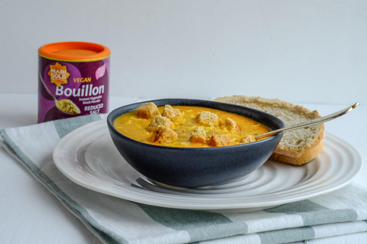 Marigold Swiss Vegetable Vegan Bouillon Powder Reduced Salt 150 g