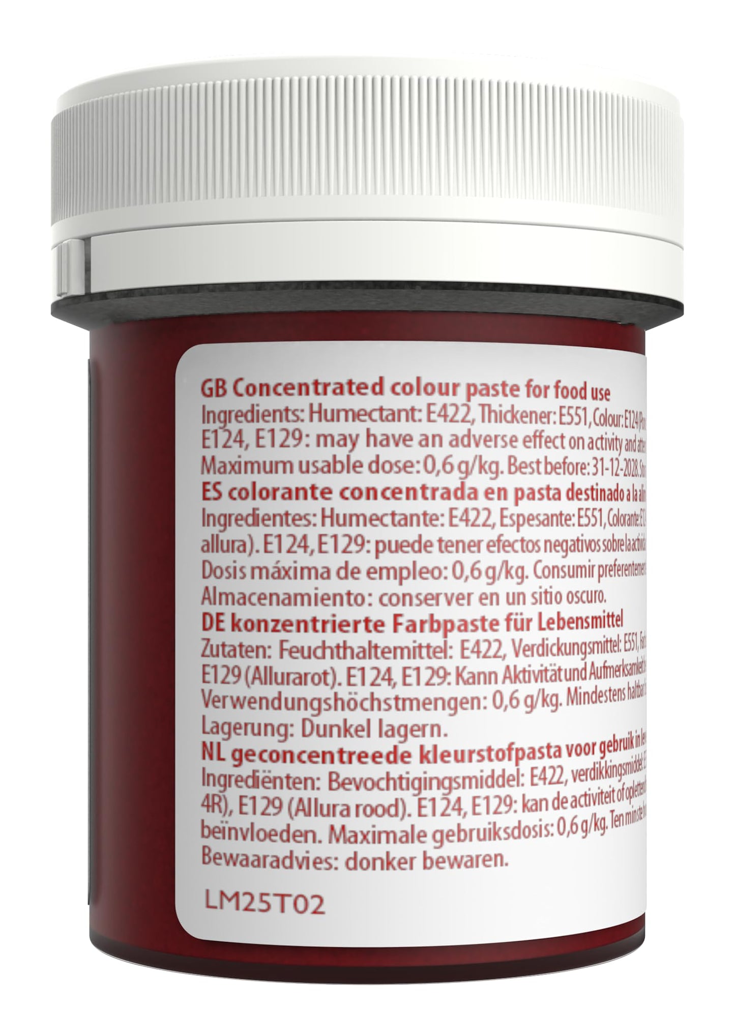 Sugarflair Maximum Concentrated Paste Edible Food Colouring 42g - Red Extra