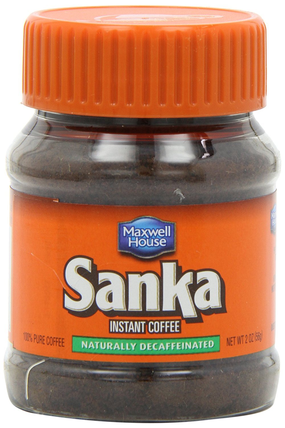 SANKA Decaf Instant Coffee - 12 Pack, 2 oz Jars, Model 00043000793329