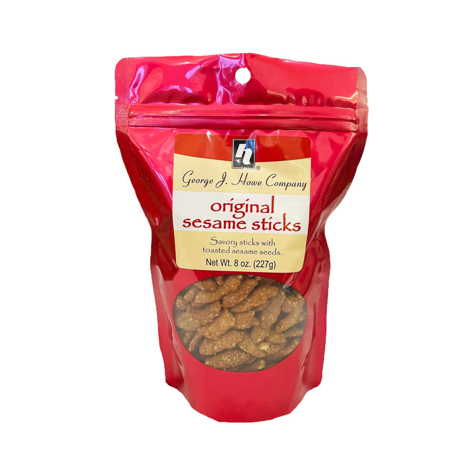 HOWE Original Sesame Sticks Snack Chips, Single Bag, 8 oz