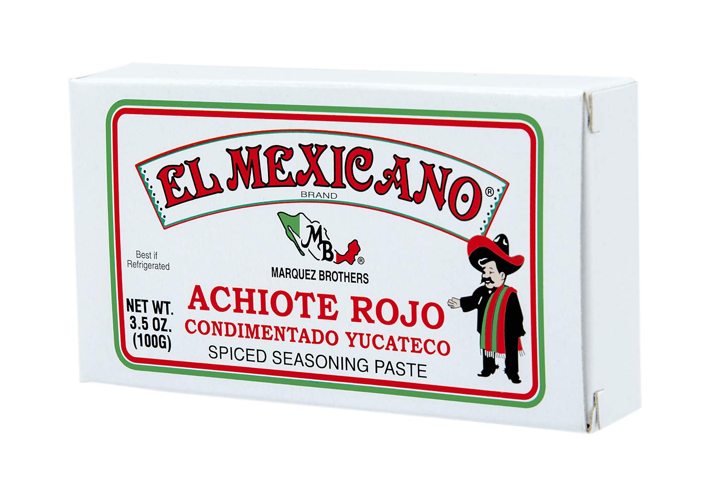 El Mexicano Achiote Paste (Red, 3.5 Oz 12 Pack)