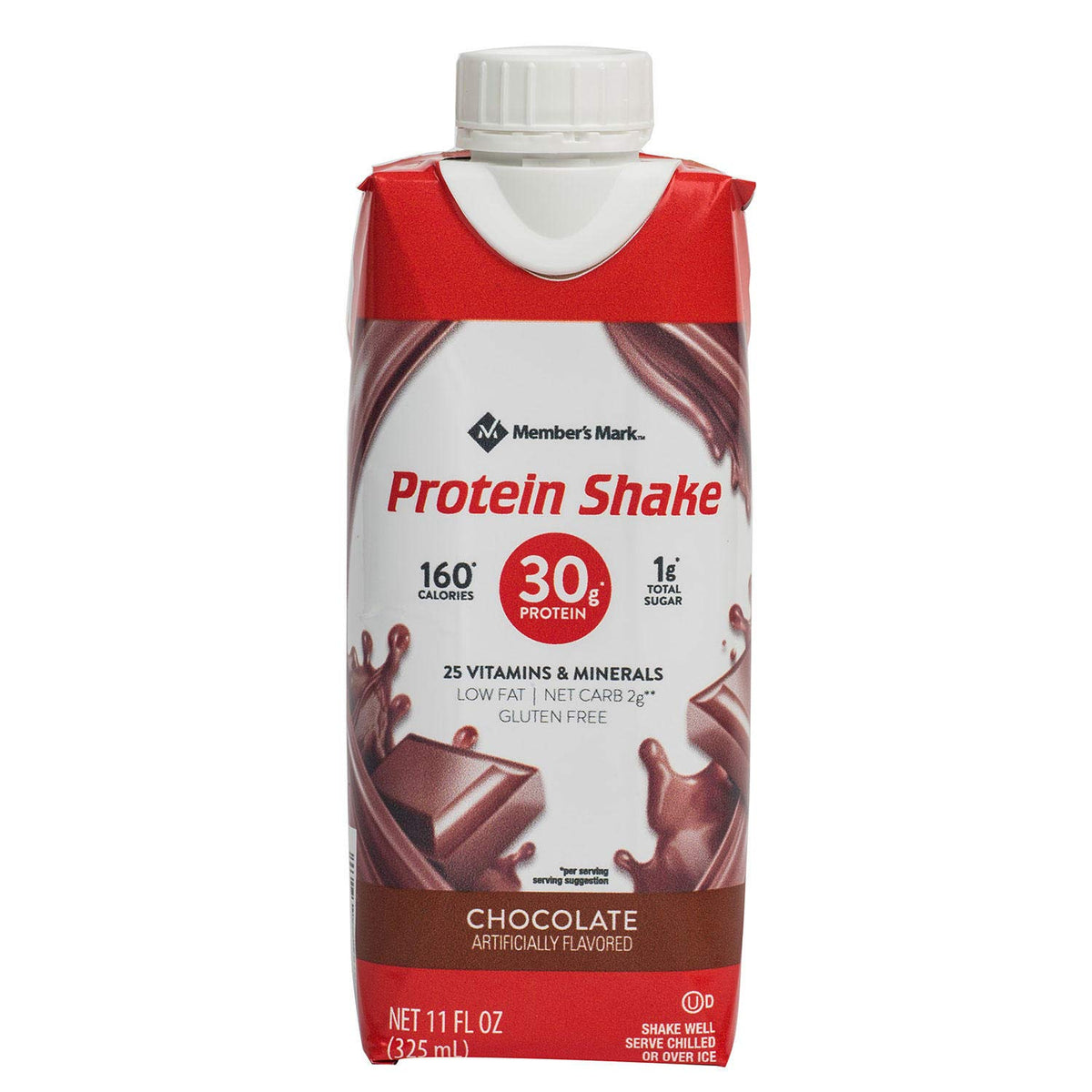 Members Mark High Protein Chocolate Shake (11 Fl. Oz., 18 Pk.) Net 198 Fl Oz,, 198 Oz ()