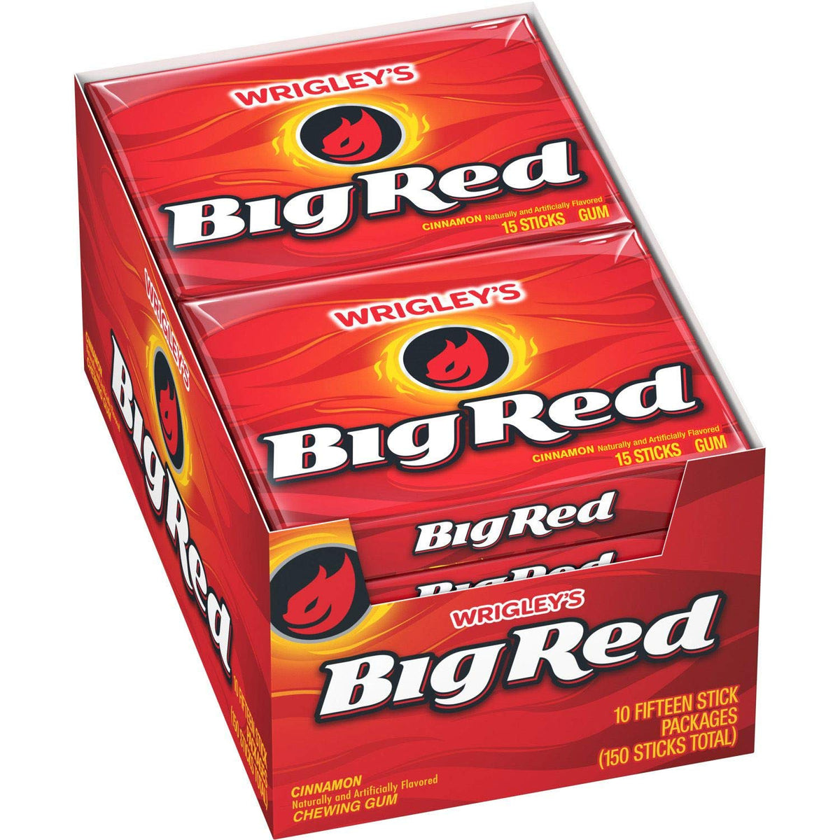 Wrigley s Slim Pack Big Red 10 - 15 Stick Packs 150 Pieces - USA