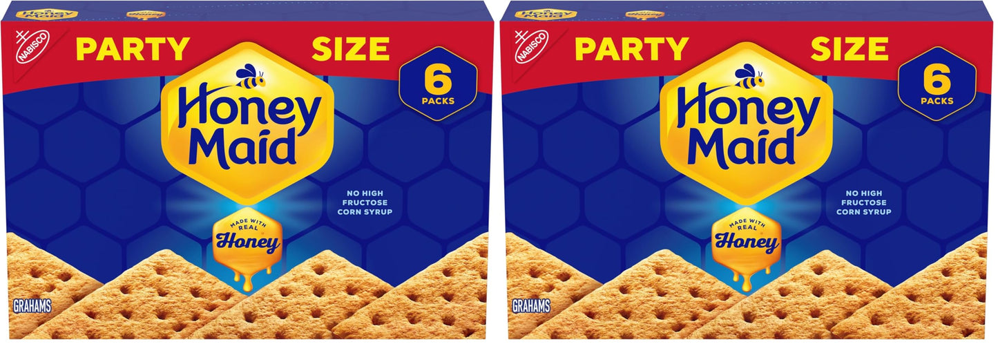 Honey Maid Graham Crackers, Party Size, 28.8 oz Box (Pack of 2)
