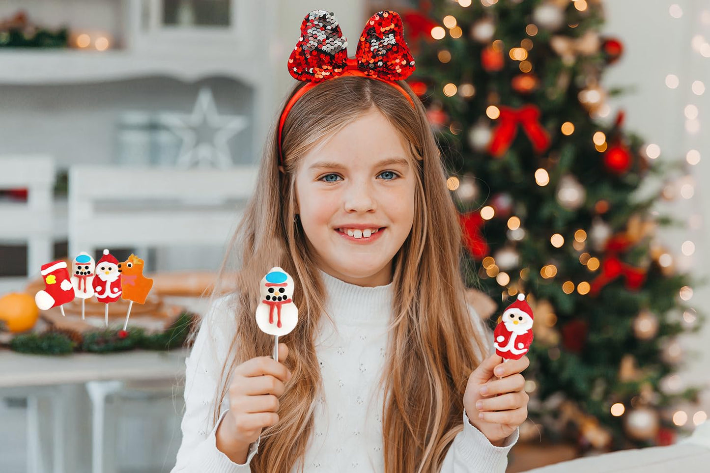 Fruidles Christmas Lollipops Assortment, Mixed Fruit Flavor, 24 Count