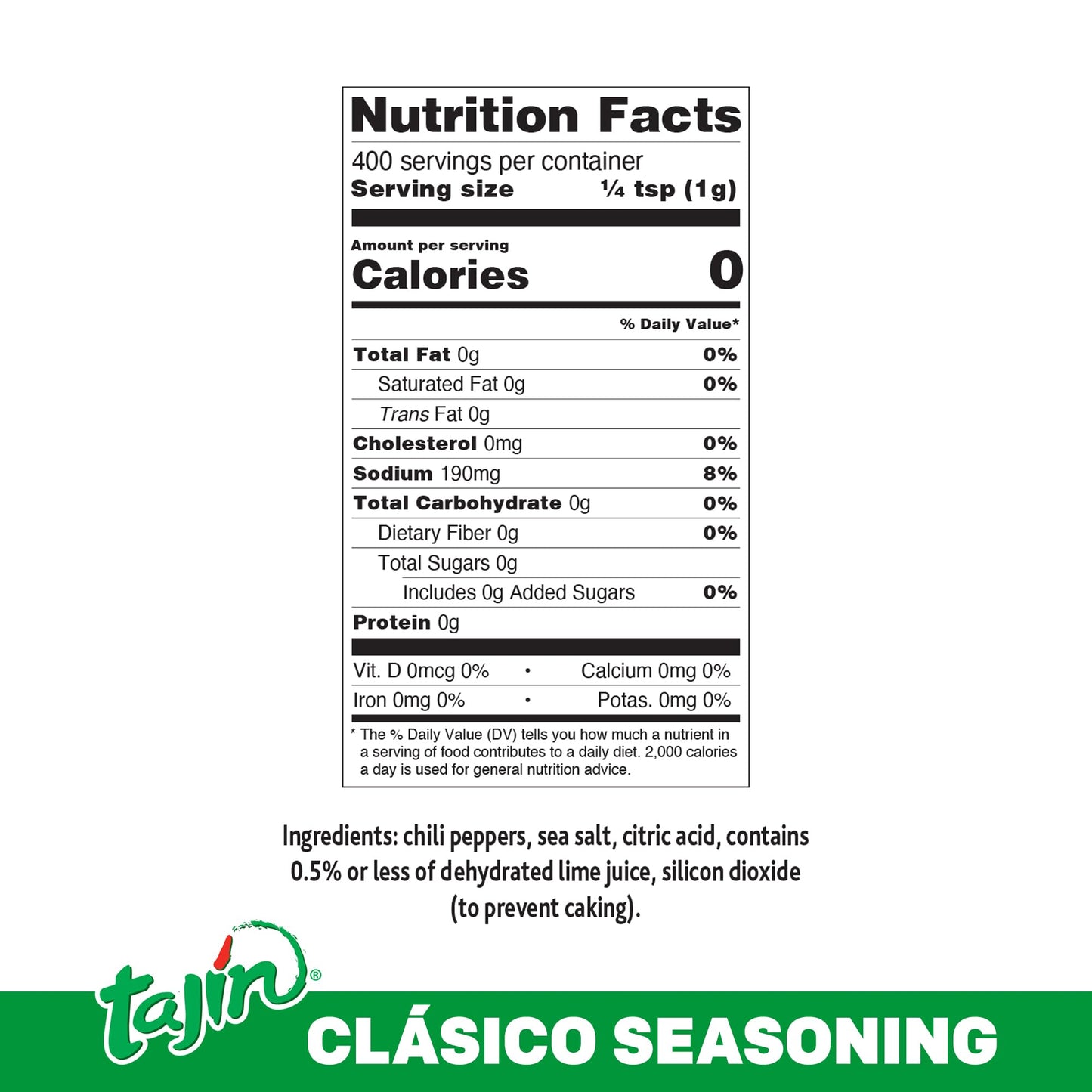 Taj  n Cl  sico Chile Lime Seasoning 14 oz (Pack of 2)