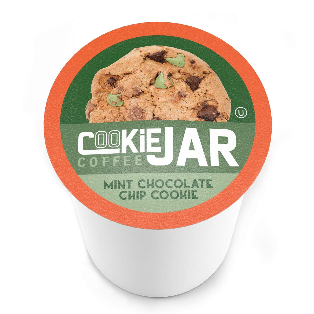 Cookie Jar Mint Chocolate Chip Flavored Coffee Pods, 40 Count, Compatible with Keurig K-Cup, Recyclable Pods