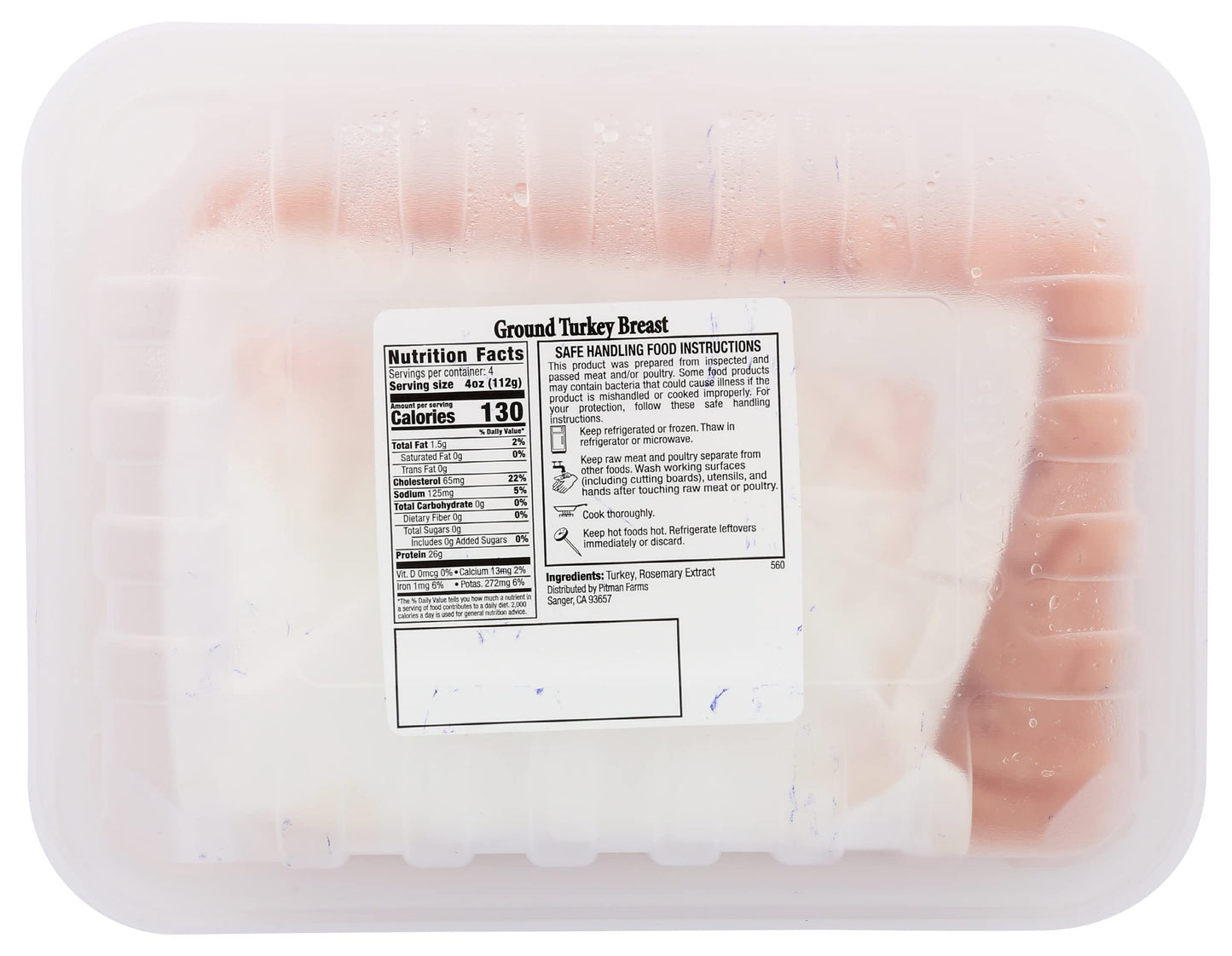 MaryS Turkey Ground Turkey Breast, 16 Oz