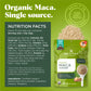 Navitas Organics Maca Powder, 100% Gelatinized, USDA Organic, Vegan, Gluten Free, 16oz Bag, 180 Servings, 2-Pack