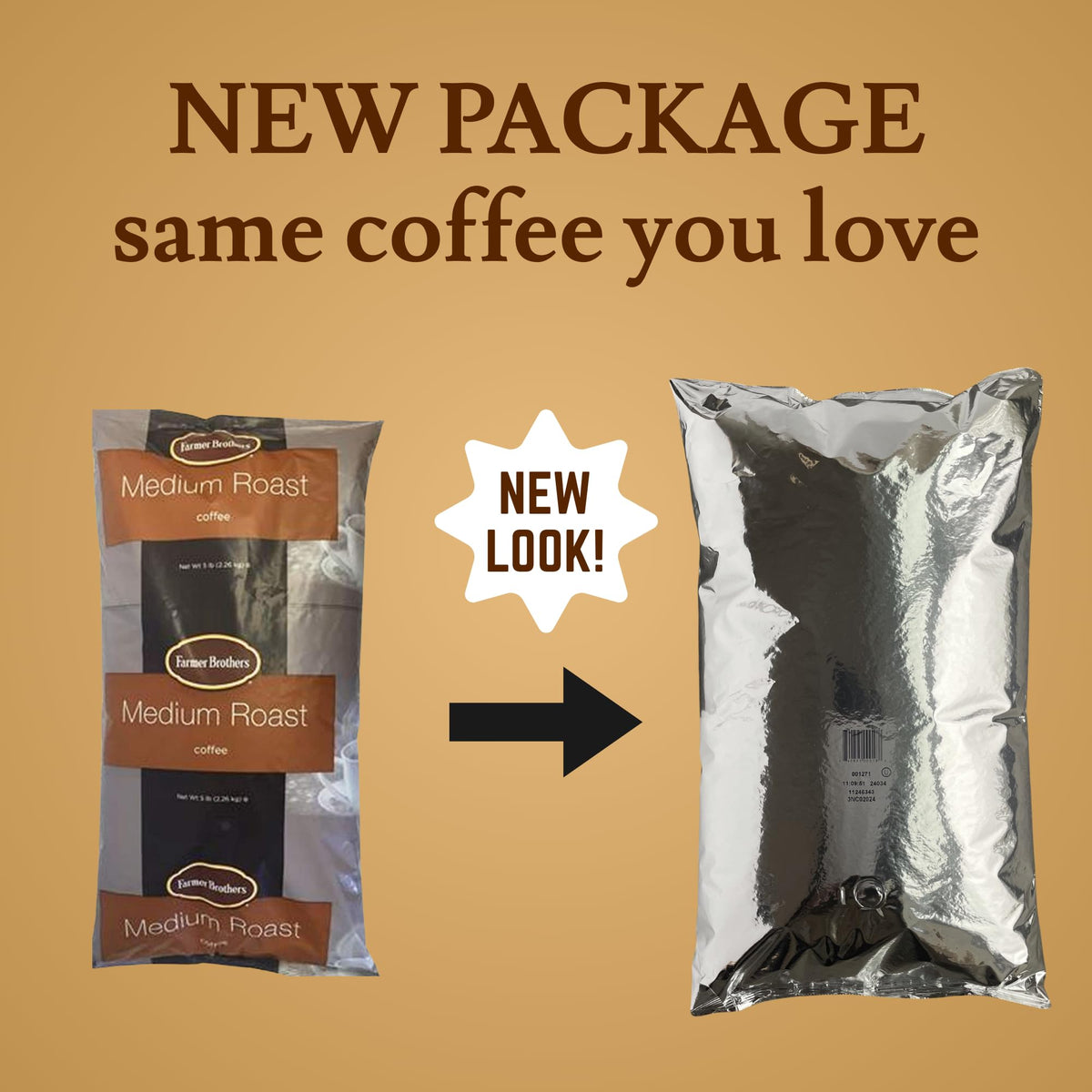 Farmer Brothers Ground Coffee - Medium Roast, 5 Lb. Bag, Brown