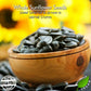 GERBS Jumbo Unsalted Sunflower Seeds In Shell - 2 LBS - Top 14 Allergen Free, NON GMO, Premium Dry Roasted