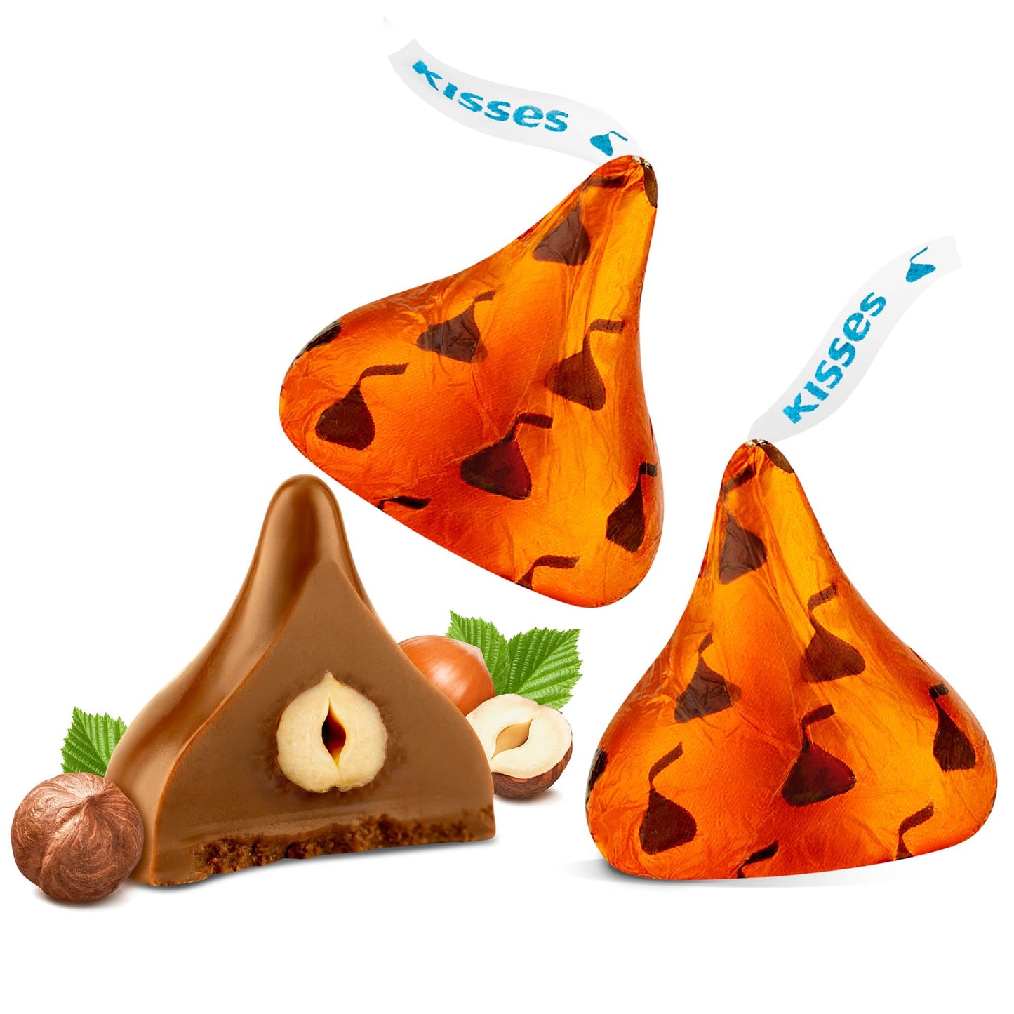 MASHBOX Kisses Hazelnut Chocolate Treats, Individually Wrapped, 2 Pounds