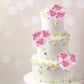 Rsstarxi 9 Pack Pink Roses Cake Topper Diy Wedding Roses Artificial Flowers Cake Decorations For Bridal Shower Birthday Wedding Anniversary Party Decorations