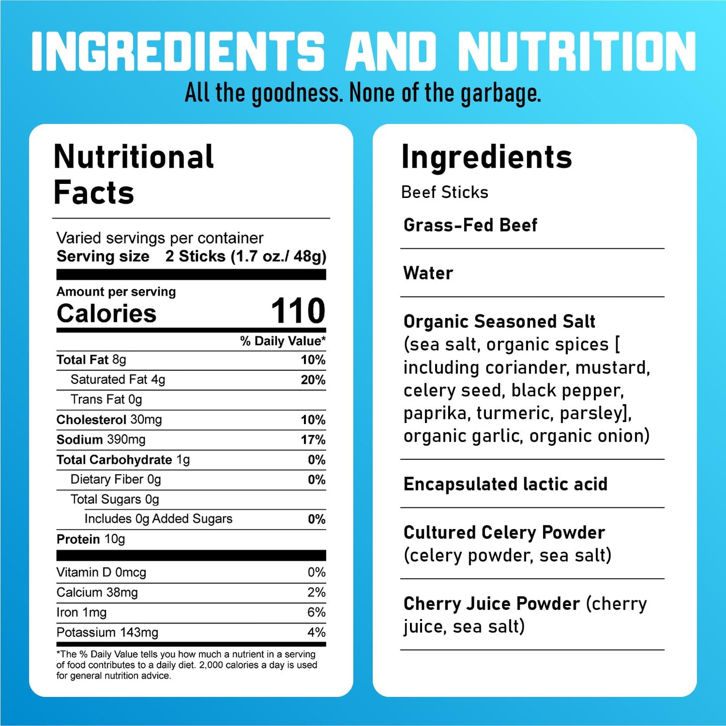 Nicks Sticks Beef Snack Sticks, 100% Grass-Fed, Gluten Free, Paleo & Keto Approved, 12 Pack of 0.9 oz Sticks