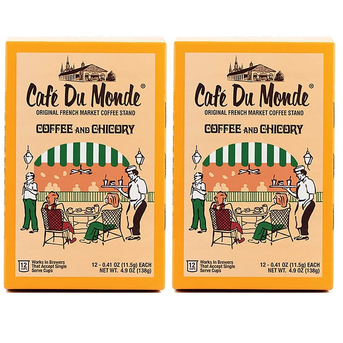 Cafe Du Monde Coffee and Chicory - 24 Single Serve Cups, 4.9 Ounce Pack