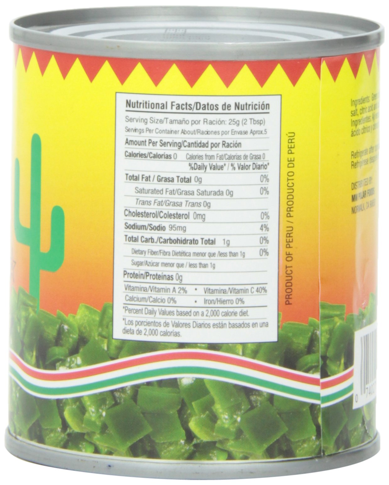 Mama Fresca Diced Roasted Green Chili, 7-Ounce (Pack of 24)