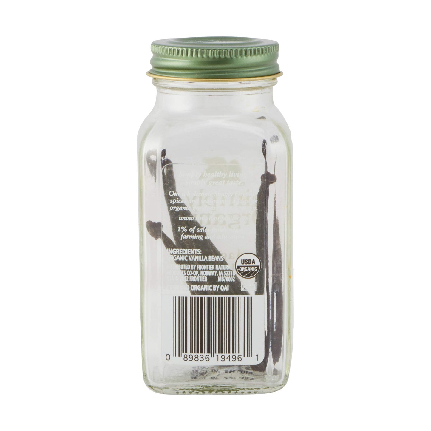 Simply Organic Vanilla Bean Whole Madagascar - 2 Count Pack
