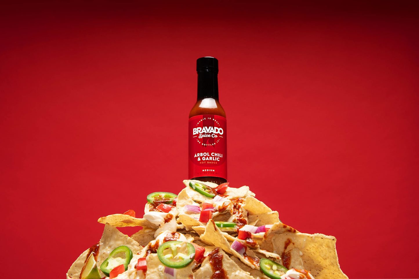 Arbol Chili and Garlic Hot Sauce By Bravado Spice Gluten Free, Vegan, Low Carb, Paleo Hot Sauce All Natural 5 oz Hot Sauce Bottl