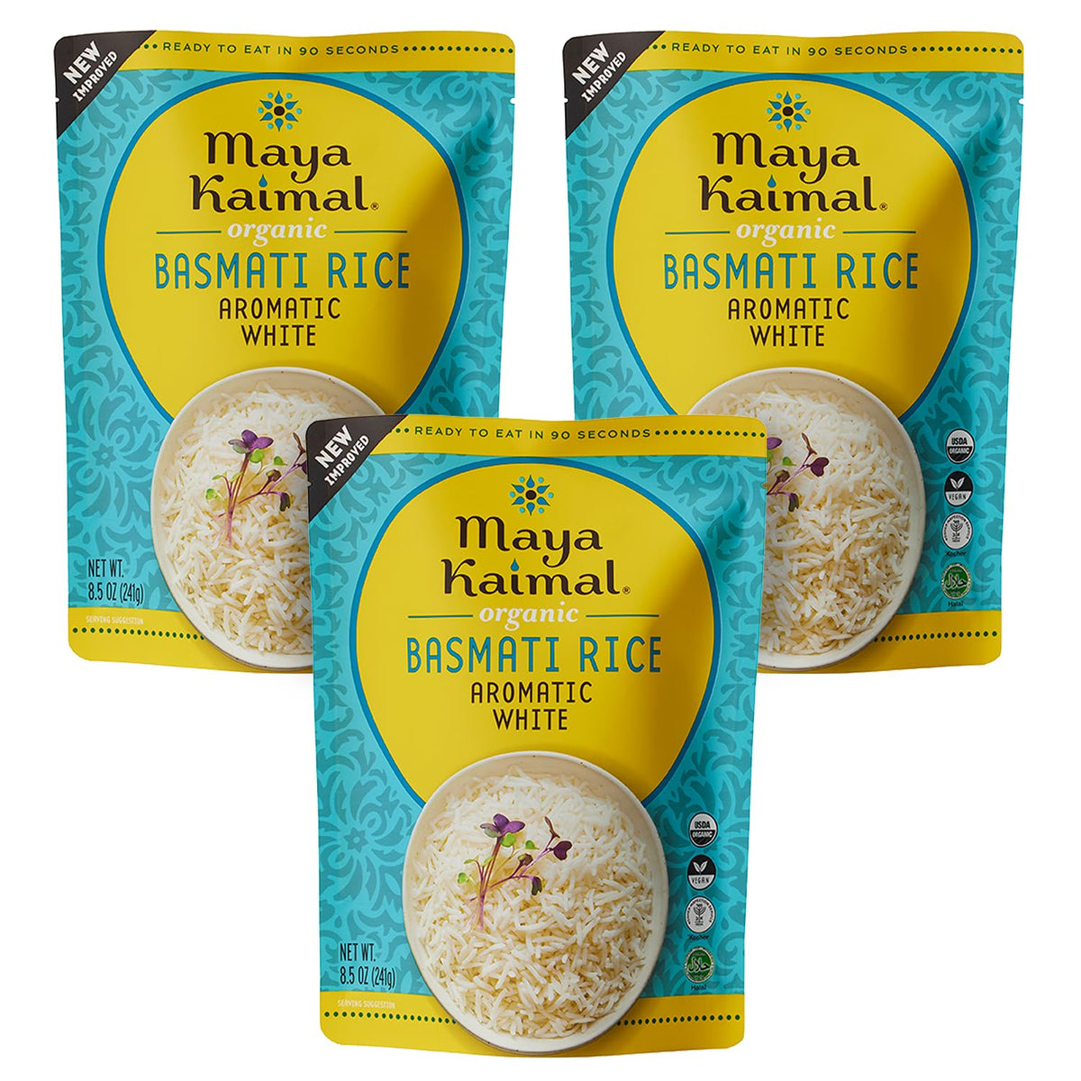 Maya Kaimal Everyday Rice (8.5 Ounce (Pack of 3), White)