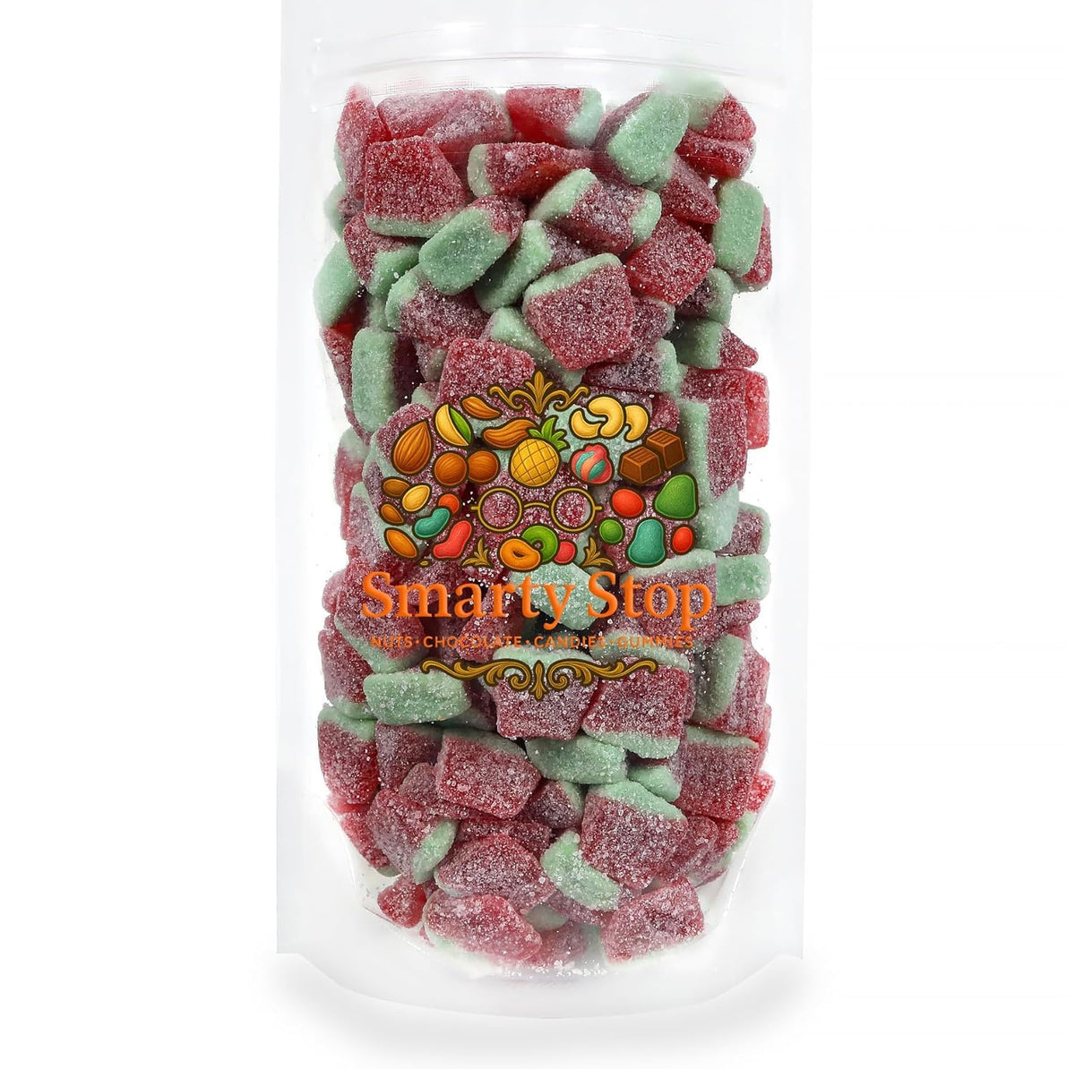 Smarty Stop Sour Watermelon Wedge Slices Bite Gummy Candy (2 Pound (Pack of 1))