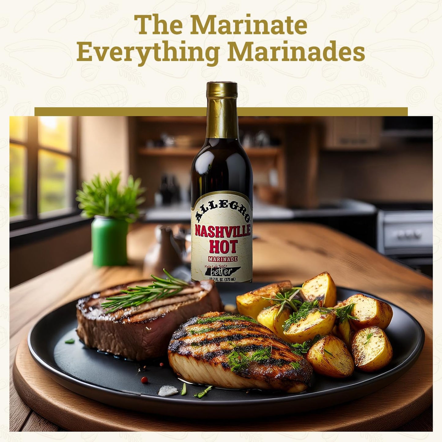 ALLEGRO - The Marinate Everything Marinades - Nashville Hot 12.7 oz, Pack of 1