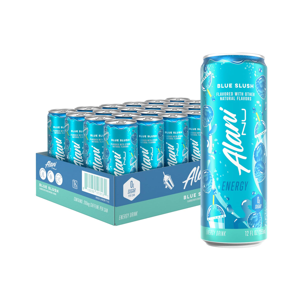 Alani Nu Energy Drinks, Sugar Free, Low Calorie, 200mg Caffeine, 12 Fl Oz Cans, 24 Pack