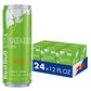 Red Bull Green Edition Curuba Elderflower Energy Drink, 12 Fl Oz, 24 Cans (6 Packs of 4), Model RB242814