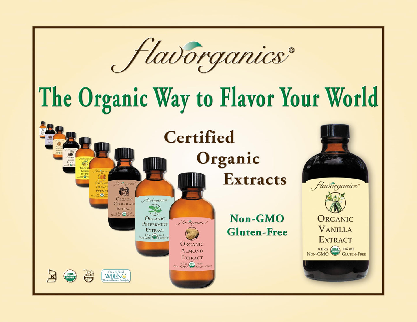 Flavorganics Organic Chocolate Extract, 2 Ounce (2 Pack)
