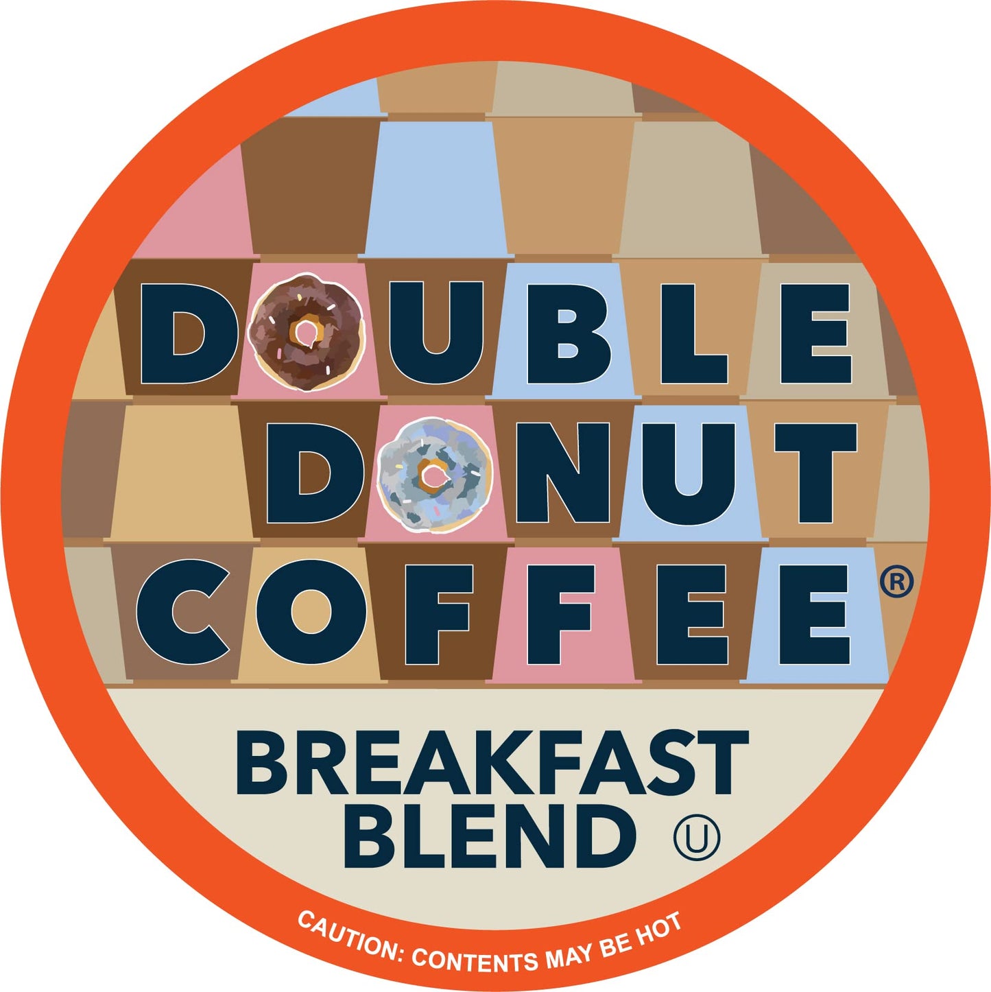 Double Donut Coffee Breakfast Blend Coffee Pods, Light Roast, 48 Count, Recyclable for Keurig K Cups