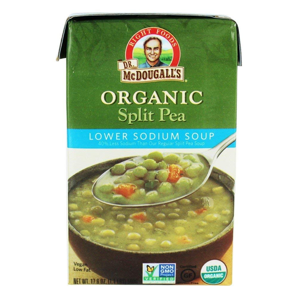 Dr Mcdougalls, Organic Low Sodium Split Pea Soup, 18 Ounce