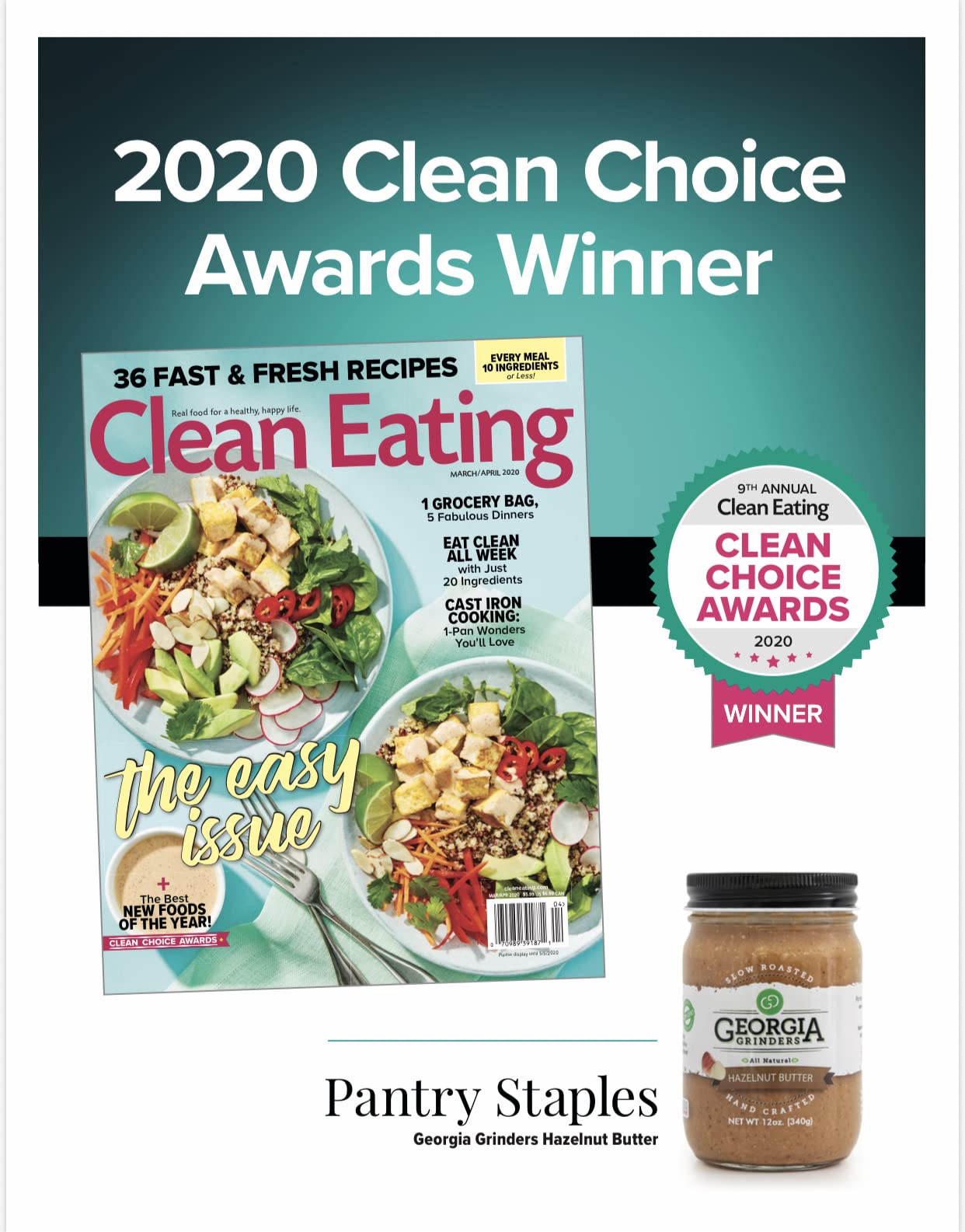 Georgia Grinders Hazlenut Butter 12Oz (6Ct), Full Of Crunch And Flavor, Whole30Approved, Keto, Vegan Friendly, Non-Gmo, Gluten F